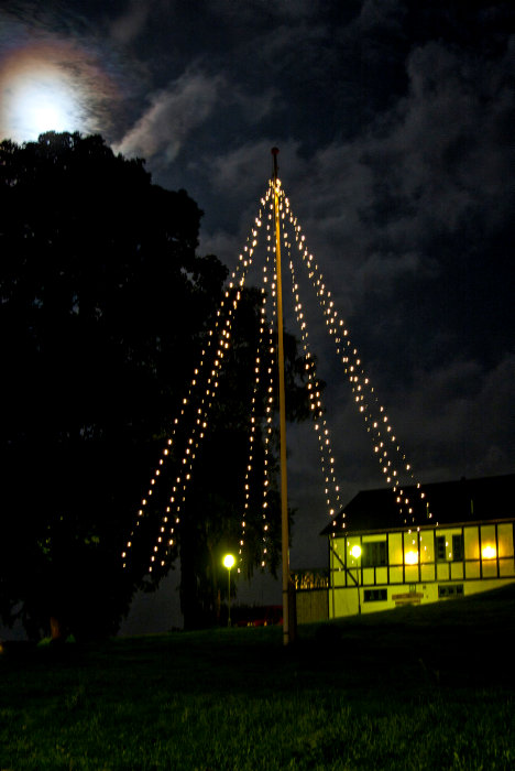 Ljusslinga Flaggstång 400 LED Stemning